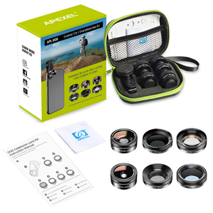 Новые аксессуары для мобильных телефонов Универсальный зажим Премиум HD крышка камеры широкоугольный Рыбий глаз 6в1 фильтр объектив Комплект для смартфона - Product Image 6