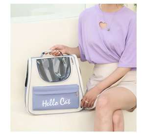 Portable Mesh Pet Carrier <b>Backpack</b> Breathable Travel Tote Bag for <b>Cat</b> Dog Small Puppy Kitten Crossbody Shoulder Airline Approved - Product Image 6