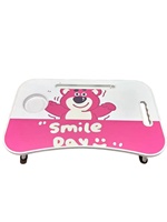 Nouveau bureau d'ordinateur pliable, bureau paresseux, table mobile compacte pour dortoir étudiant avec porte-gobelet, bureau d'étude