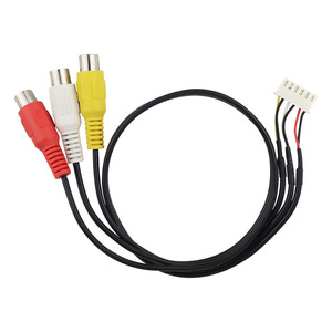 สายเคเบิล RCA AV แบบกำหนดเอง <span class=keywords><strong>3</strong></span> หัว RCA ตัวผู้ ไปยังขั้วต่อ JST สายสัญญาณเสียงและวิดีโอสำหรับกล้องวงจรปิด เครื่องเล่นดีวีดี ทีวี ผู้ผลิต OEM - Product Image 2