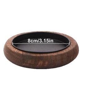 Portavelas de madera redondo de 8 cm, decoración para el hogar de pino, adorno de aromaterapia - Product Image 1