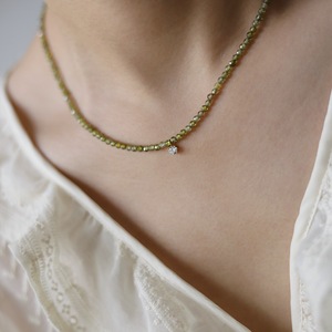 Handmade Vintage Style 3mm Crystal <b>Beaded</b> Stainless Steel 18k Gold Plated Necklace Fashionable Claw Setting <b>Bracelet</b> 3A Zircon - Product Image 1