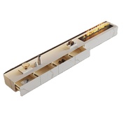 Cheminée moderne 3D à vapeur Console média Meuble TV à panneau rock Humidificateur décoratif à effet flamme vapeur Placards cheminées au sol