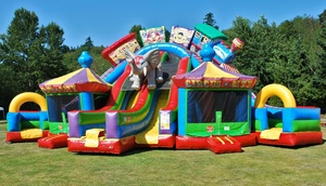 บิ๊กละครสัตว์ซิตี้-สามสไลด์กับสองบ้านเด้งทั้งหมดในหนึ่งบ้านเป่าลมบ้านเด้ง - Product Image 2