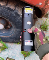Allumeur laser circulaire portatif haute puissance personnalisé, distance maximale 18 m avec lentille pour l'allumage à distance des feux d'artifice