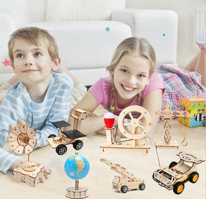 Kit STEM, ensemble d'expériences scientifiques, équipement, éducation des enfants, science, technologie, petite invention en bois, bricolage, fabrication artisanale - Product Image 1