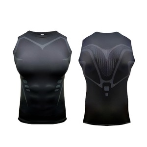 <b>Mens</b> Performance Compression Tank Tops Ultra Compressive Moisture-Wicking, Breathable Quick-Dry <b>Base</b> <b>Layer</b> Sleeveless Vest - Product Image 6