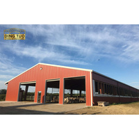 Estructura de Acero Prefabricada de Gran Resistencia, Almacén de Gran Envergadura, Taller, Hangar, Granja Industrial Agrícola, Establos para Vacas, Gallineros