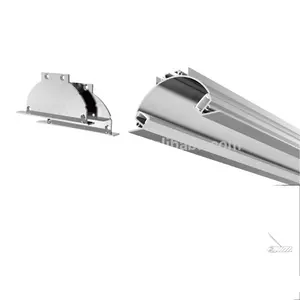 Anti- glare W101.6H48.8mm corner recessed led channel led aluminum profile for <12mm wide PCB LED strips