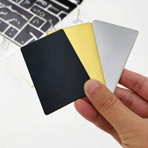 بطاقات أعمال معدنية مخصصة الطباعة بتقنية NFC 13.56 ميجاهرتز، خيارات فارغة باللون الأسود/الذهبي/الفضي، لمشاركة وسائل التواصل الاجتماعي والعضوية - Product Image 2