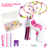 AiJH Machine électrique automatique pour tresse de cheveux Rouleau de tissage DIY Beaded Fancy Headband Set