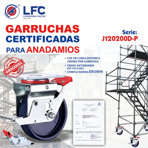 Obere Platte 5 Zoll 6 Zoll 8 Zoll Mobile Gerüst rollen PA PU <span class=keywords><strong>Nylon</strong></span> Schwenk rad 600kg 700kg Tragfähigkeit für Bau zwecke - Product Image 2