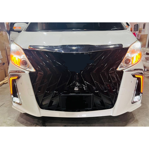 ชุดแต่งรถยนต์สำหรับ Toyota Alphard Vellfire ปี 2008-2014 กระจังหน้าแบบไม่มีไฟหน้า สีดำ ชุดแต่ง Alphard - Product Image 4