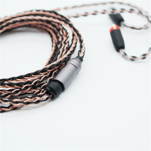 Cable trenzado de cobre sin oxígeno de 8 hilos MMCX, cable desmontable para auriculares, accesorios de audio para Shure MP3 - Product Image 2