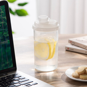 Fitness Shaker <b>Cup</b> <b>Plastic</b> 500Ml With Lemon Slices For Student Travel Use - Product Image 5
