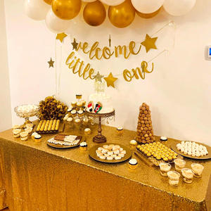 Mantel de boda de ganchillo brillante de alta calidad agregue glamour a su evento - Product Image 6