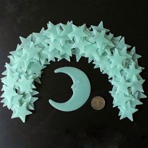 Pegatinas 3D Fluorescentes de Estrellas y Luna Baratas para Bolsas OPP, Brillan en la Oscuridad y son Populares - Product Image 5