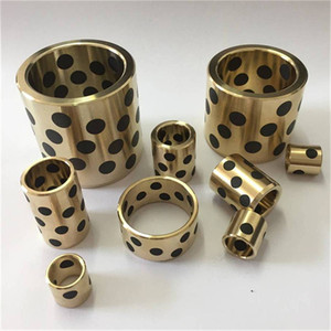 JDB Graphite Bronze Bushing High Load CNC Machining Brass Bushing Construction Machinery Parts Oiless Sliding Copper Bushing