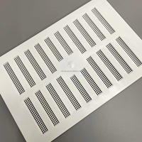 Louvre d'air fixe moderne en plastique blanc de 9''X3'' de forme carrée avec sac transparent à fente Euro pour la climatisation de bureau