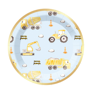 DAMAI - Juego de Decoración para Fiestas Infantiles, Platos y Vasos de Papel con Diseño de Camión, Juego de Artículos de Papel Sencillos y Frescos - Product Image 3