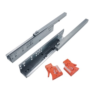Fond Monté Rail de Tiroir Poussoir Ouverte de Glissière Pour Meubles - Product Image 6