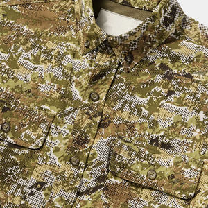 Diskon besar baru 2025 kaus memancing kancing Upf Label pribadi kustom pria lengan panjang - Product Image 3