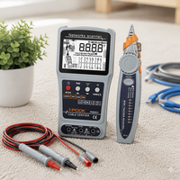 i-POOK PK655C+ Penguji Kabel Jaringan Layar LCD RJ11 RJ45 Pelacak Kabel Pencari Kesalahan Alat Uji Genggam