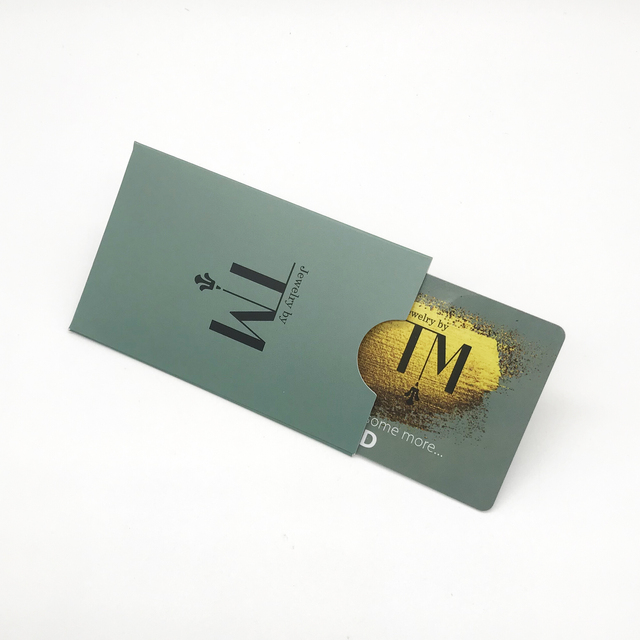 Plastic Promotion Gift Card with Paper Card Holder