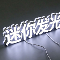 Enseigne lumineuse mini LED personnalisée avec logo, cadre mince stéréo, lettres nettes et lumineuses