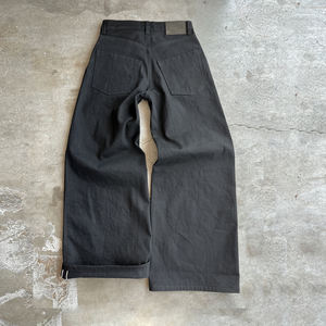 Produttori <span class=keywords><strong>di</strong></span> abbigliamento in Cina Jeans personalizzati all'ingrosso Pinstrip fodering 14 Oz Jet nero cimosa <span class=keywords><strong>pantaloni</strong></span> in Denim - Product Image 3