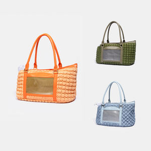 Lüks Pet taşıyıcılar tasarımcı çanta toptan köpek taşıyıcı seyahat katlanabilir keseler ev hayvanı ürünü kadın çantaları evcil tedarik - Product Image 2