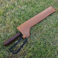 Étui de protection vintage en cuir PU pour pinces à bois de chauffage et barbecue, durable, portable, avec clip, pour camping, extérieur et pique-nique