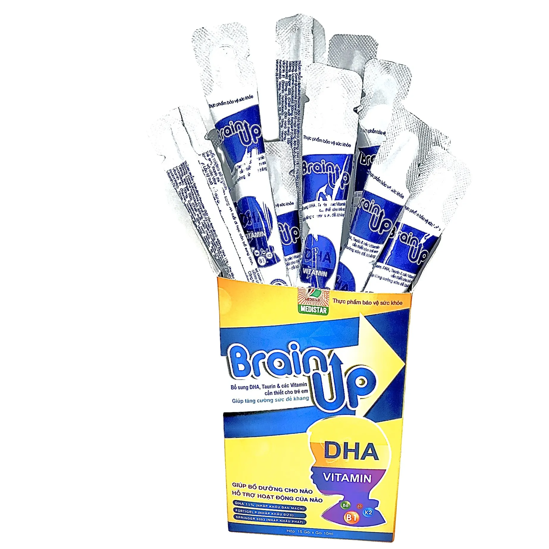 子供のためのDHAと必須ビタミンのサプリメント-ブレインアップスピルリナリキッド