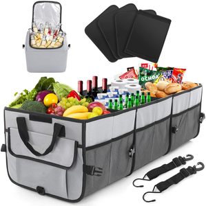 Custom Wholesale Car Trash Bag trunk Organizer Foldable Car Storage Boxes Car Storage Bag