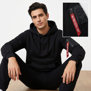 Sweat à capuche décontracté pour homme, style streetwear, couleur unie, hiver, séchage rapide, respirant, pour aventures intérieures et extérieures, coupe polyvalente - Product Image 5
