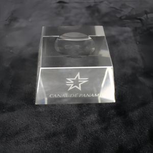 Sfera di cristallo inciso per i regali di aviazione <span class=keywords><strong>3D</strong></span> Laser globo di cristallo con supporto per la decorazione - Product Image 2