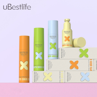 Conteneur sans air en plastique personnalisé KB 80/100/120/150 ml pour cosmétiques et soins de la peau, avec pompe pulvérisatrice pour crème et tonique faciale