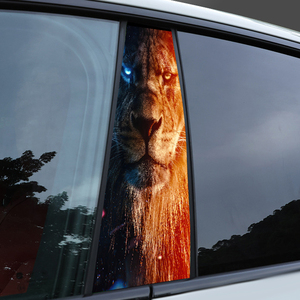 Car <strong>Sticker</strong> <strong>Decal</strong> Waterproof Vinyl B-Pillar <strong>Lions</strong> and Tigers Car Center Pillar <strong>Stickers</strong> for Car Door Pillar <strong>Stickers</strong> - Product Image 1