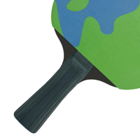 Raquette de tennis de table haut de gamme en caoutchouc coloré personnalisé cadeau batte de ping-pong en bois noir