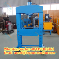 CE vente en gros 10T 12T manuel voiture Portable boutique presse pièces tampons presse hydraulique machine avec jauge