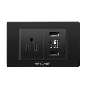 118 Black American Wall Lamp Switch <b>Socket</b> USB Type C American British European Union Power <b>Socket</b> <b>Socket</b> - Product Image 5