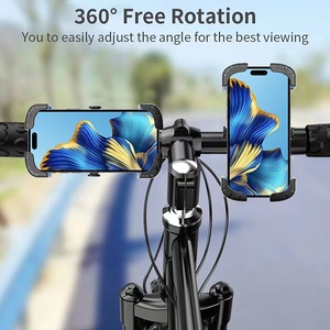 Support de téléphone pour vélo, fixation sur guidon, déverrouillage à une touche, pour la conduite, en plastique - Product Image 4