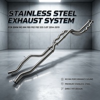 Tuyaux d'échappement intermédiaires à longueurs égales en acier inoxydable 304 pour BMW M3 M4 F80 F82 F83 S55 3.0T 2014-2019 – Libérez le potentiel de performance