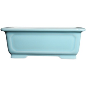 Pot à bonsaï rectangulaire en céramique, style Kui, pot de bureau, style japonais, pot Wentang - Product Image 2