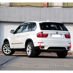 Reflector de parachoques trasero para BMW X5 E70 LCI 2011-2013, lente LED de forma plana roja - Product Image 5