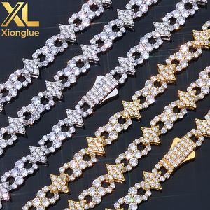 Collar con Colgante de Estrella de Plata de Ley 925 con Moissanita, Estilo Hip Hop, VVS, Brillante, con Certificado GRA, Pasa el Test de Diamantes, Joyería para Hombre y Mujer - Product Image 4