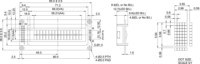 Wisetip Direkter Werksverkauf VC16X2D LCM ST7066 Controller Hochwertiges LCD-Modul +5V 1/16 Duty Cycle 66x16mm Sichtbereich