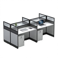 Bureau de travail convertible moderne et durable avec structure métallique, plateau en bois et tiroirs de rangement pour 2 personnes, idéal pour la maison, la villa ou l'hôpital
