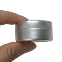 Usines chinoises petit rond argent noir de qualité alimentaire crème cosmétique métal aluminium boîte en fer blanc pour cadeau voyage thé