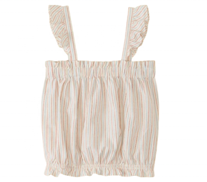 Cô Gái Trẻ Em Sọc Xù Bông Không Tay Ngắn Phong Cách Hàng Đầu Trẻ Em Của Ngọt Ngào Áo Giản Dị - Product Image 3